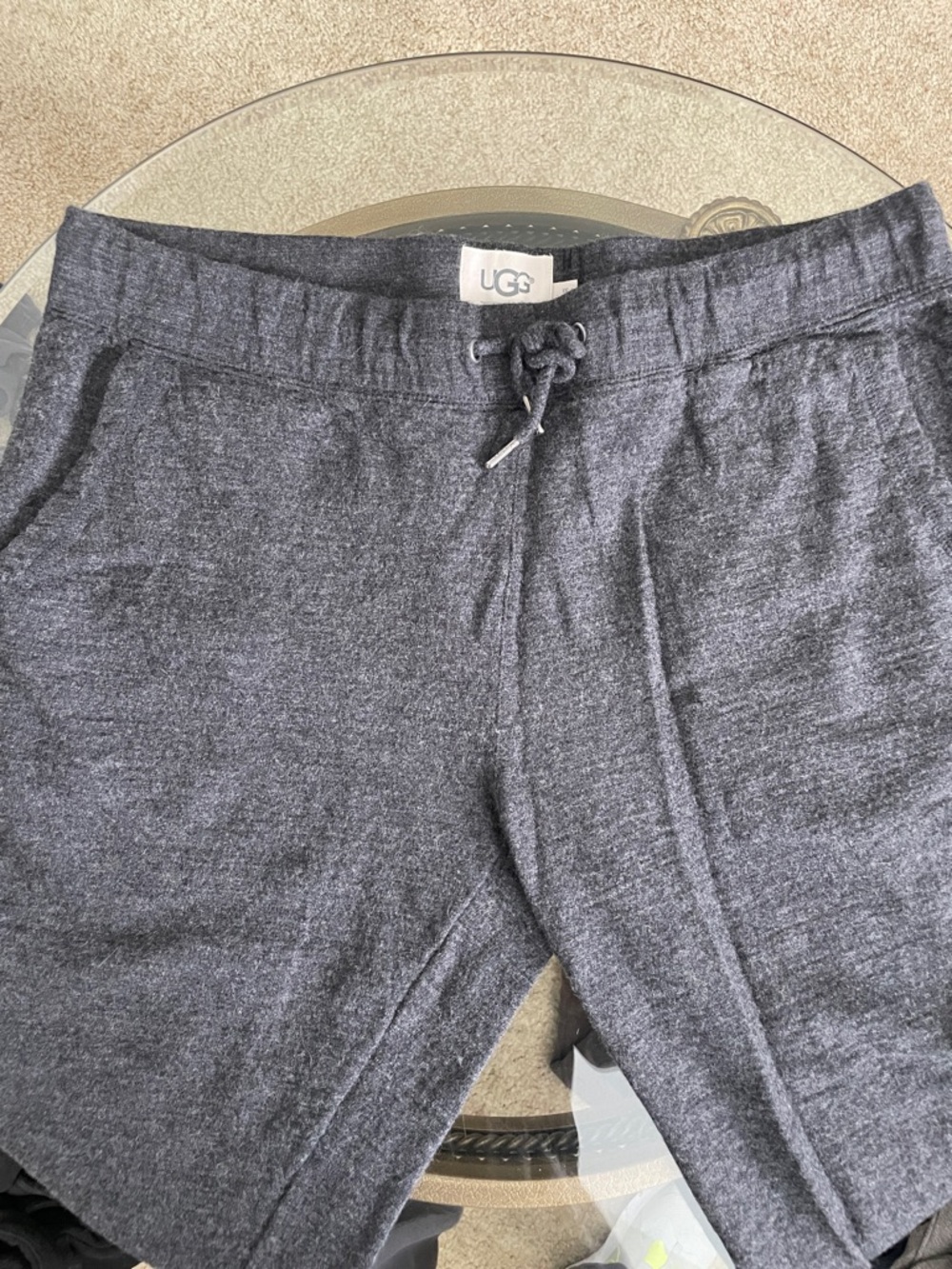 UGG Men's Gray Knit Drawstring Pants